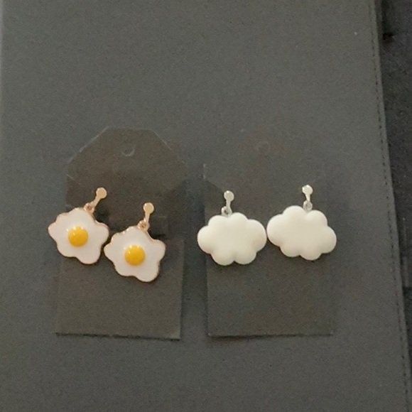 Handmade clip on earrings. - Picture 2 of 3